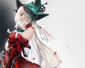 《明日方舟》斯卡蒂6k电脑桌面壁纸