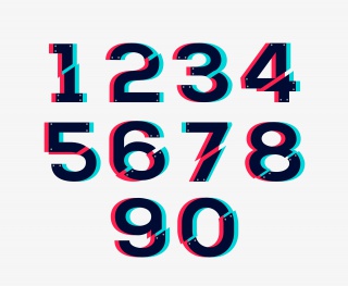 抖音3D阿拉伯数字