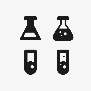试管图标化学图标生物图标医疗图标元素