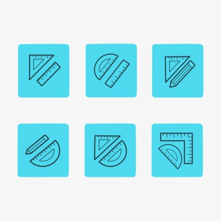 套尺图标合集