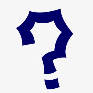 蓝色问号