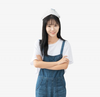 青年女性欢乐装修形象
