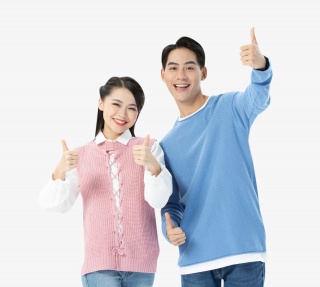 情侣点赞手势