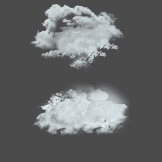 白色天气云朵免抠
