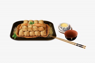 喝茶品吃糍粑
