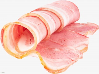美味的培根肉免抠图