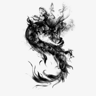 东方国画水墨龙