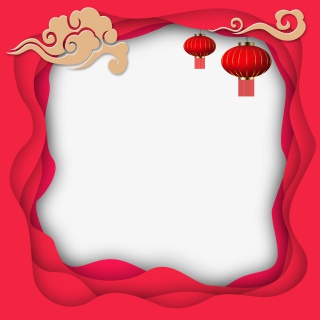 新中式新年层次边框