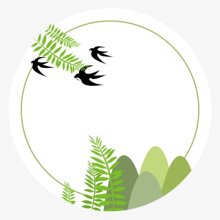 春天绿色清新边框设计