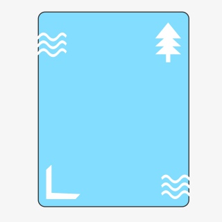波浪线小树可爱风png