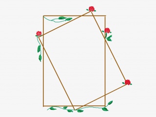 简约文艺免抠绿植边框