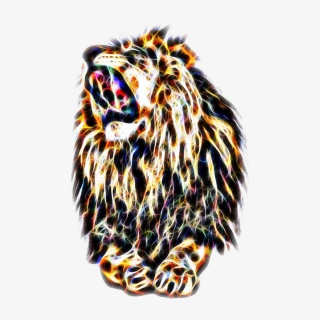 怒吼光效梦幻炫丽狮子