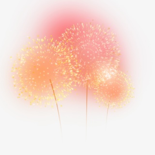 红色烟花爆竹彩色礼花元素