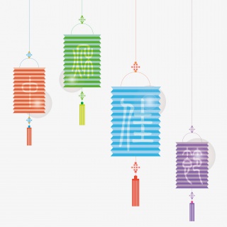 中秋节灯笼八月十五喜庆祝福