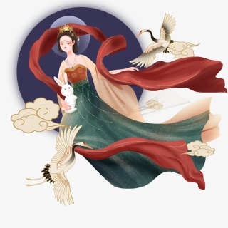 中秋八月十五中国古典仙女嫦娥仙
