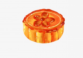单个月饼素材中秋