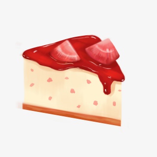 手绘风美味甜品食物元素