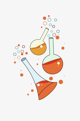 橙色飞溅的液体插图