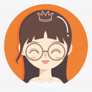 矢量卡通可爱女孩头像
