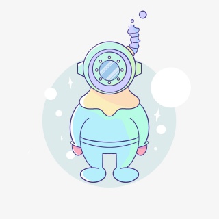 潜水员 深潜员 泡泡 水 海洋 面具