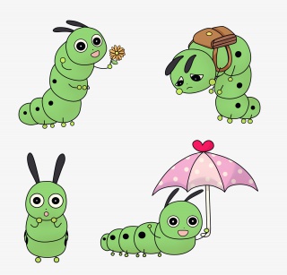 绿色毛毛虫