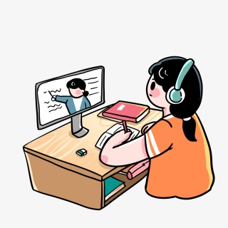 学生在家上网课
