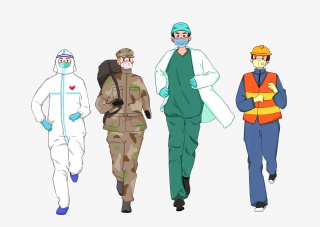共抗疫情全民战士