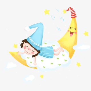 卡通手绘世界睡眠日人物