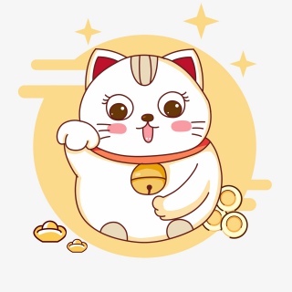 卡通手绘插画猫咪元素等组合免抠素材