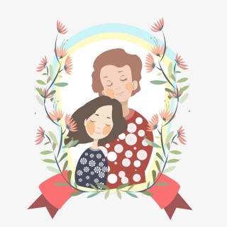 母亲节手绘设计插图