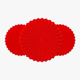 2021牛年新年红色国潮折纸装饰