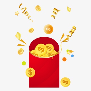 喜庆红包过年大吉大利牛年春节节日免扣元素