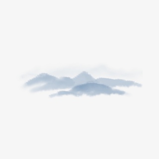 手绘中国风古风水墨山