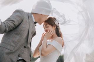 七夕情侣约会婚纱