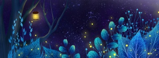 梦幻森林banner背景图