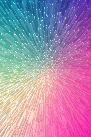 渐变炫彩抽象3D放射柱体背景