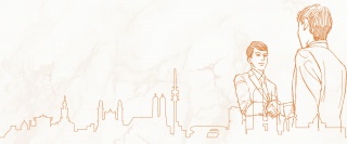 企业商务城市公司合作ppt背景