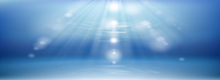 蓝色水嫩保湿的化妆品背景banner