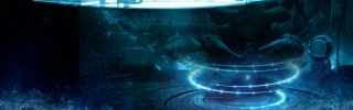 蓝色星空科技圈数码电器商务背景banner