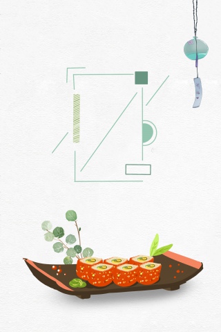 清新食物海报背景