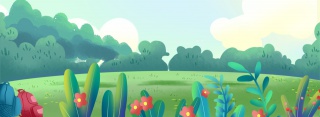 六一儿童节插画背景