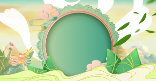 创意简约端午节国风背景合成