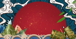 中式端午节创意背景合成