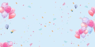 婚庆浪漫温馨蓝色banner下载