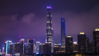 城市夜色风景线高清图片