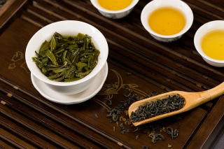 茶盘茶叶茶杯茶具